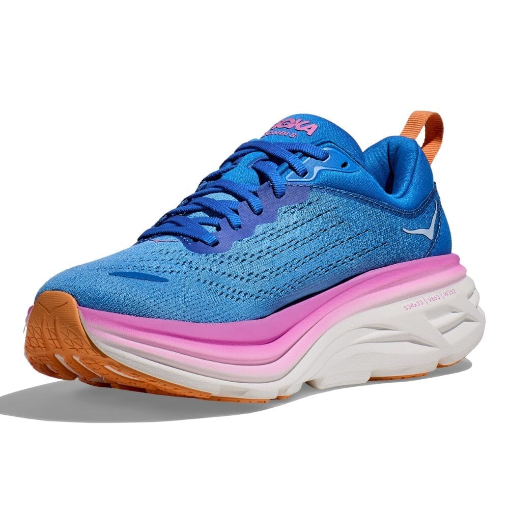 Hoka One One Women's Bondi 8 - BlackToe Running#colour_coastal-sky-all-aboard