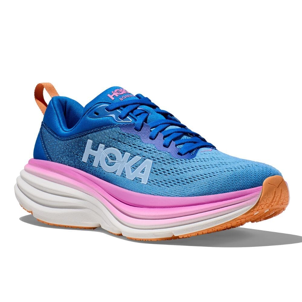 Hoka One One Women's Bondi 8 - BlackToe Running#colour_coastal-sky-all-aboard