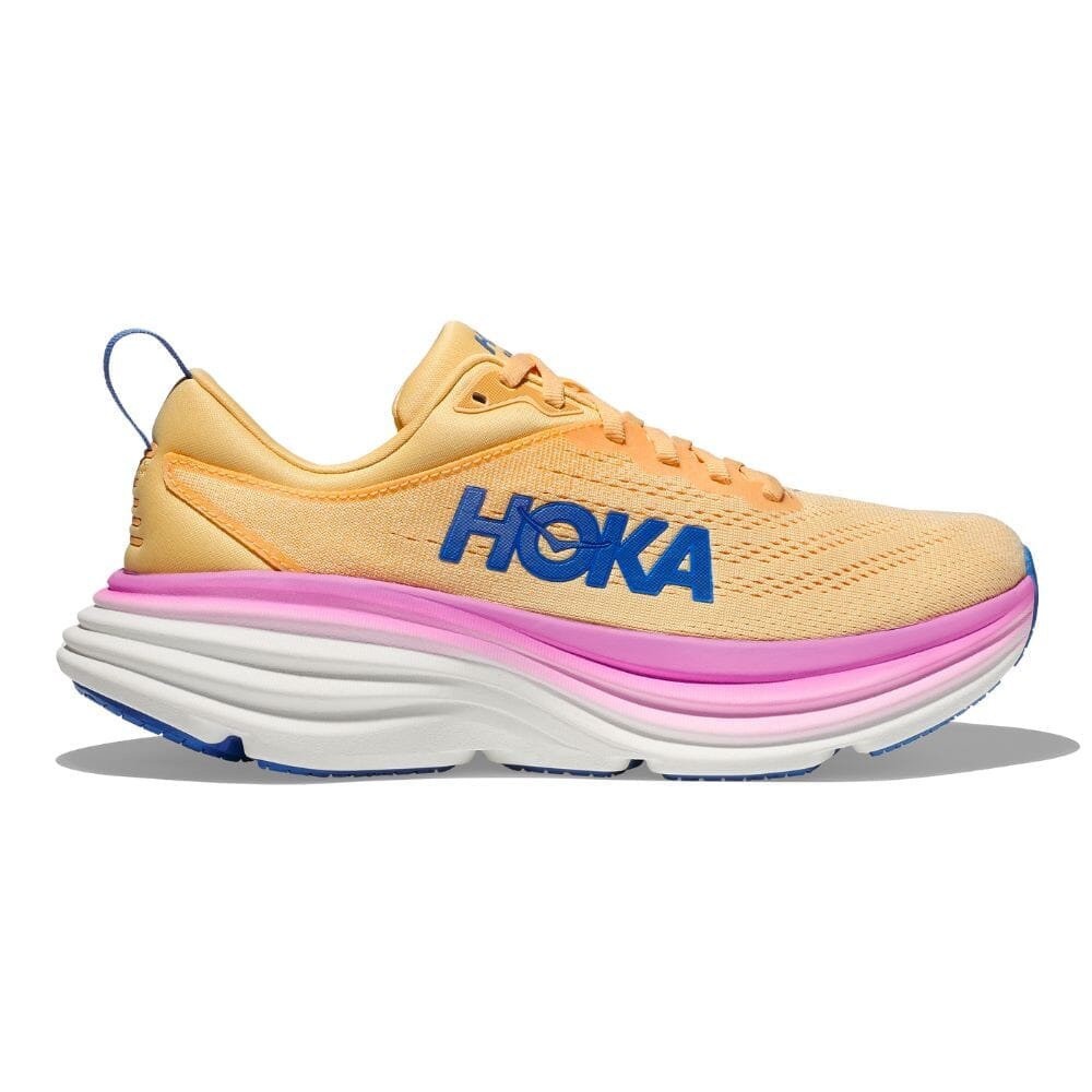Hoka Women's Bondi 8 Women's Shoes - BlackToe Running#colour_impala-cyclamen