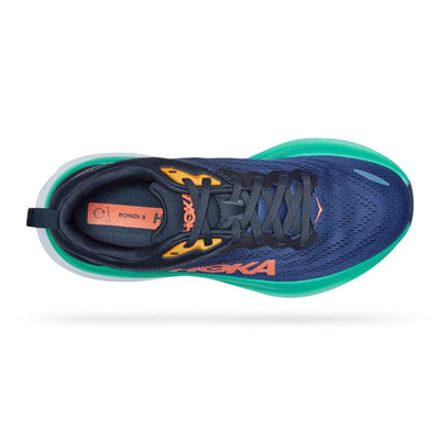 Hoka One One Women's Bondi 8 - BlackToe Running#colour_outer-space-bellwether-blue