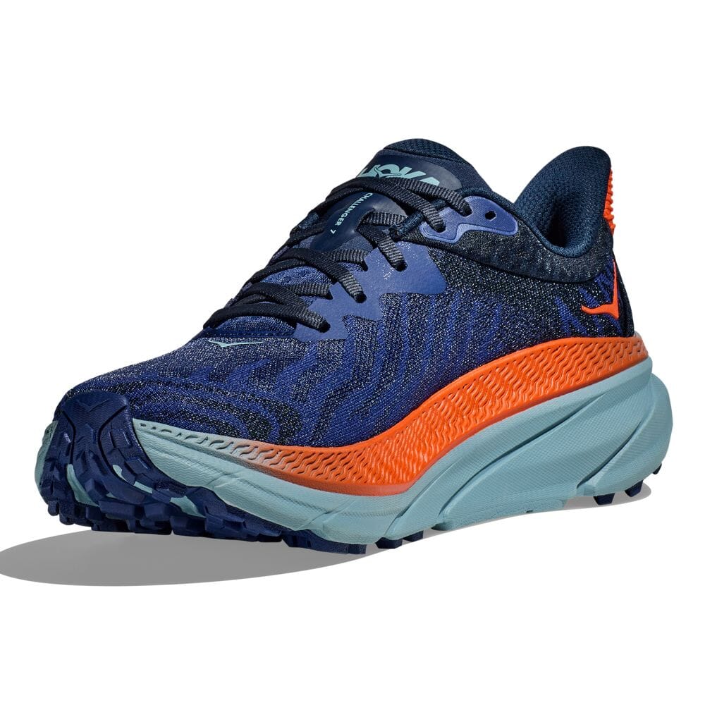 Hoka Men's Challenger ATR 7 - BlackToe Running#colour_bellwether-blue-stone-blue