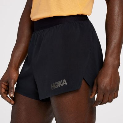 Hoka Men's Split Short Men's Bottoms - BlackToe Running#colour_black