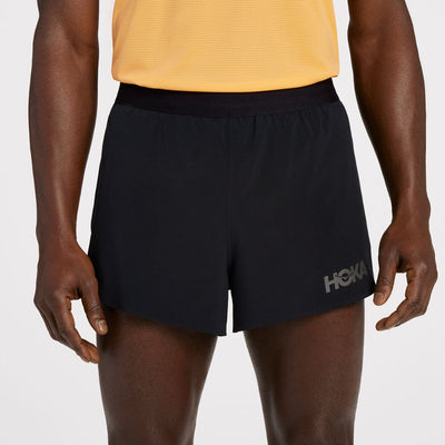 Hoka Men's Split Short Men's Bottoms - BlackToe Running#colour_black