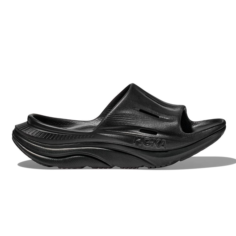 Hoka Ora Recovery Slide 3 - Black - BlackToe Running#colour_black