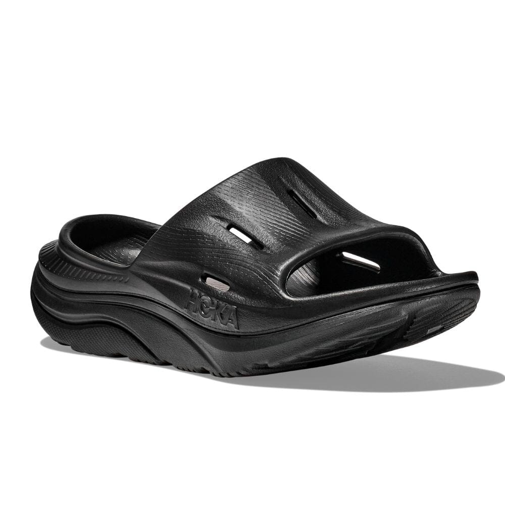 Hoka Ora Recovery Slide 3 - Black - BlackToe Running#colour_black