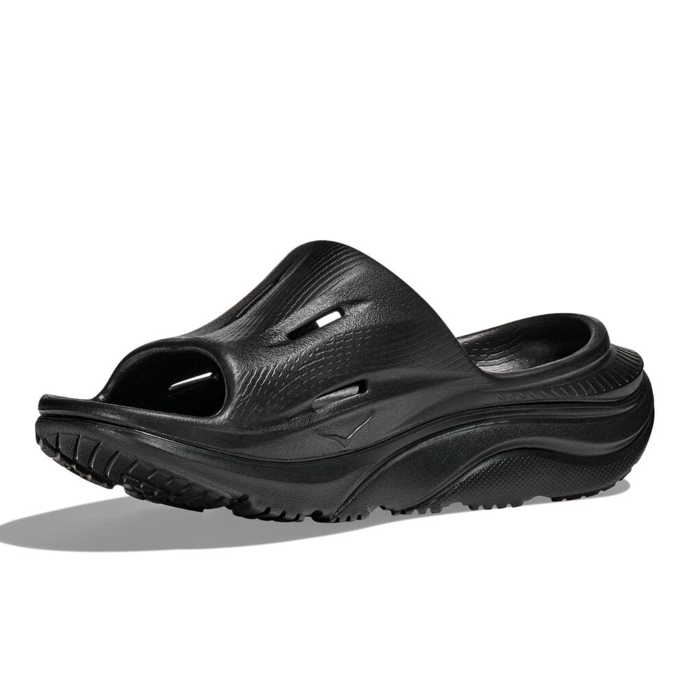 Hoka Ora Recovery Slide 3 - Black - BlackToe Running#colour_black