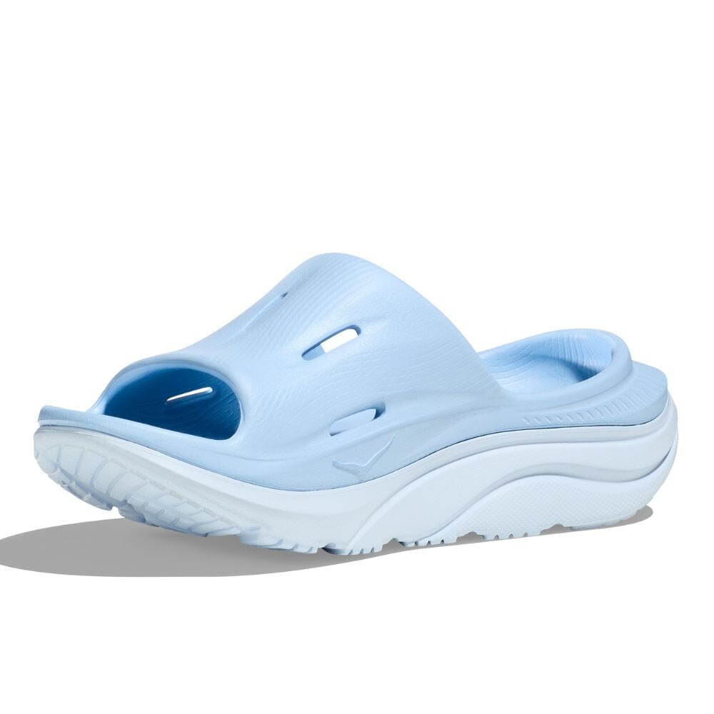 Hoka Ora Recovery Slide 3 - Ice Water & Airy Blue - BlackToe Running#colour_ice-water-airy-blue