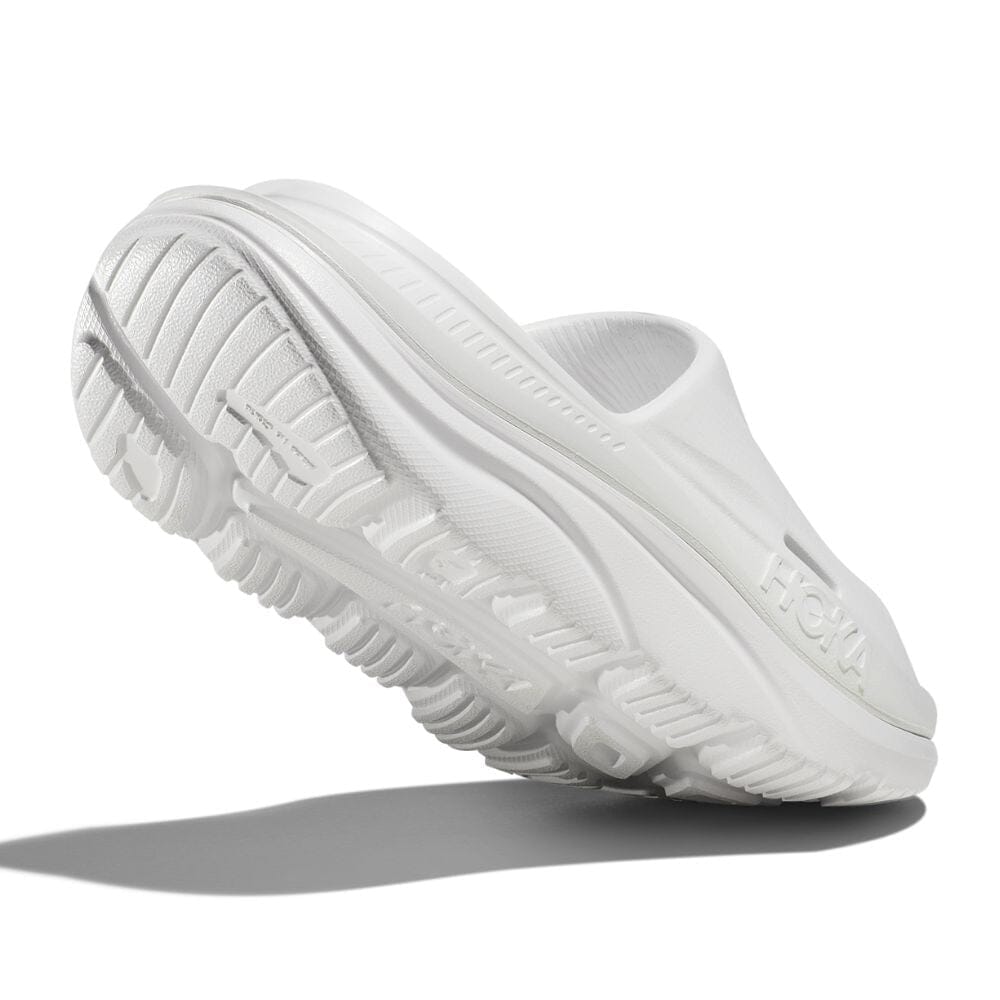 Hoka Ora Recovery Slide 3 - White & White - BlackToe Running#colour_white-white