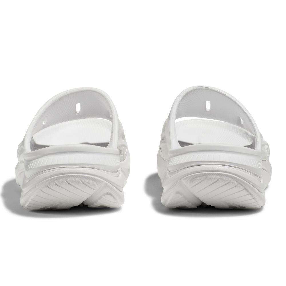 Hoka Ora Recovery Slide 3 - White & White - BlackToe Running