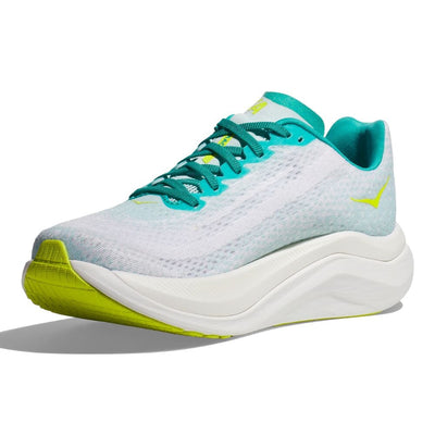 Hoka Men's Mach X Men's Shoes - BlackToe Running#colour_white-blue-glass