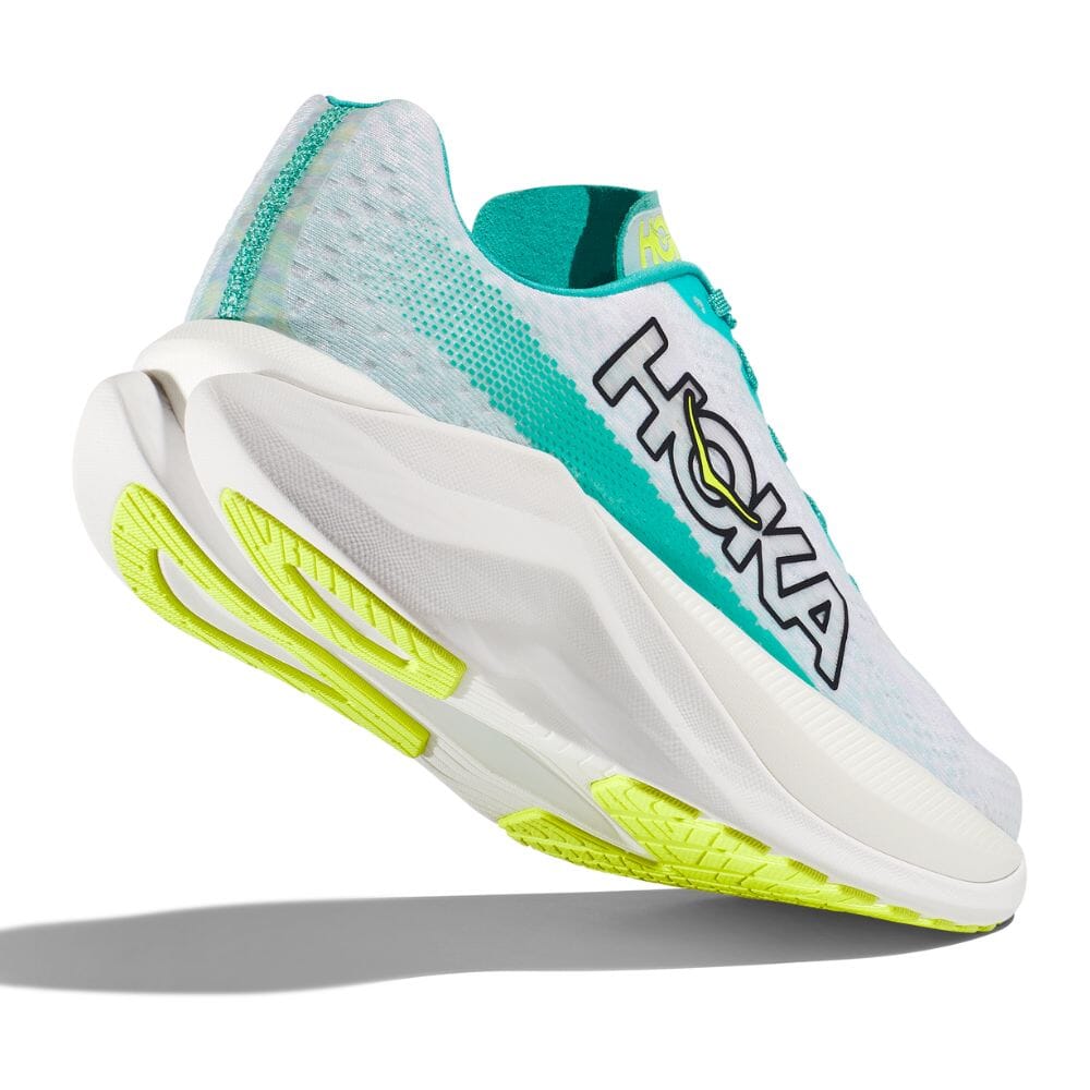 Hoka Men's Mach X Men's Shoes - BlackToe Running#colour_white-blue-glass