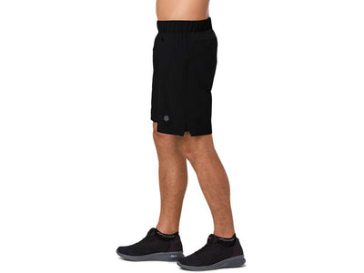 Asics Men's 2-N-1 7inch Shorts Men's Bottoms - BlackToe Running#colour_performance-black