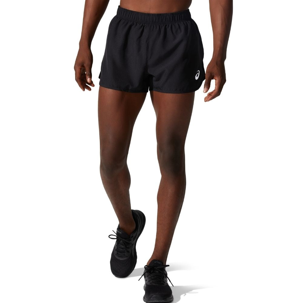 Asics Men's Silver Split Short - BlackToe Running