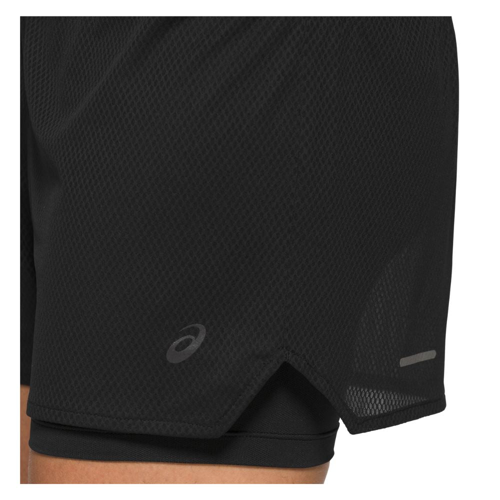 Asics Women's Ventilate 2-N-1 3.5inch Short Women's Shorts - BlackToe Running#colour_performance-black