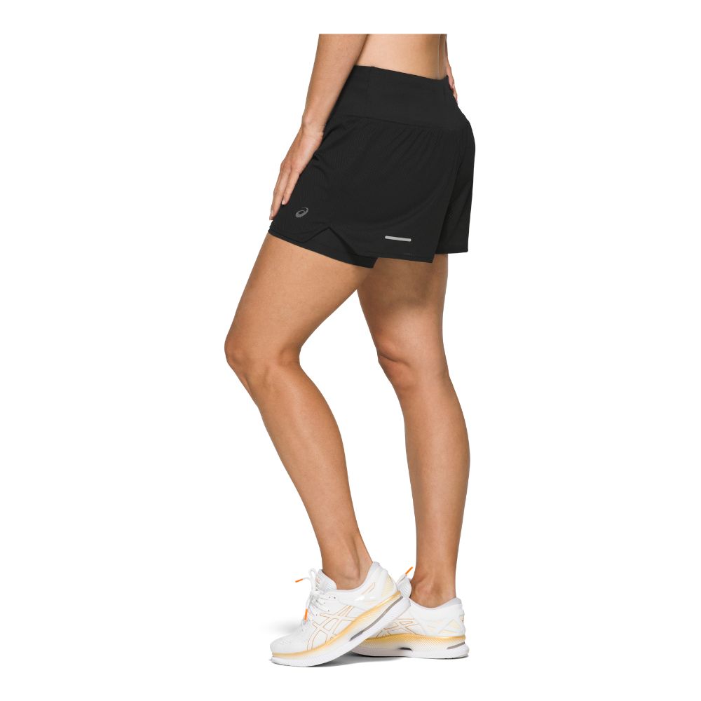 Asics Women's Ventilate 2-N-1 3.5inch Short Women's Shorts - BlackToe Running#colour_performance-black