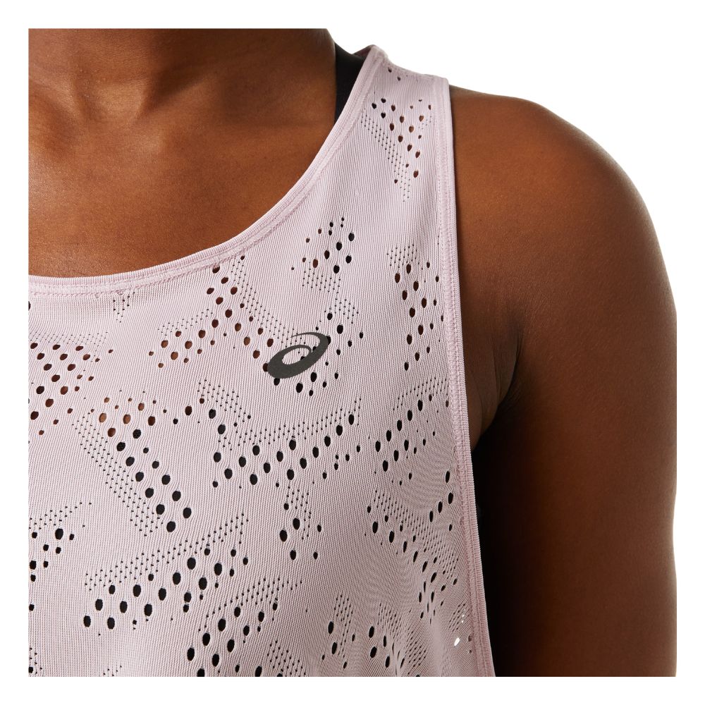 Asics Women's Ventilate Actibreeze Tank Women's Tops - BlackToe Running#colour_barely-rose