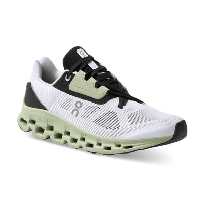 On Running Women's Cloudstratus - BlackToe Running#colour_white-black