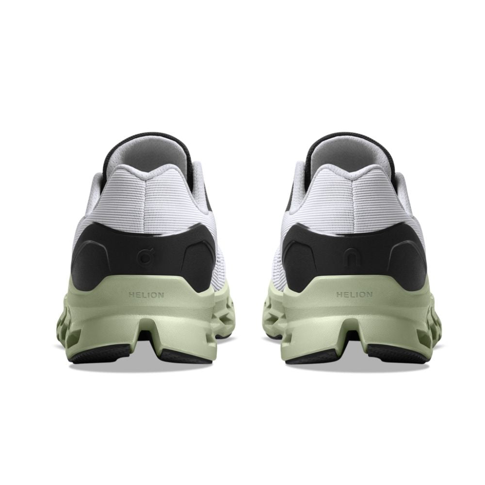 On Running Women's Cloudstratus - BlackToe Running#colour_white-black