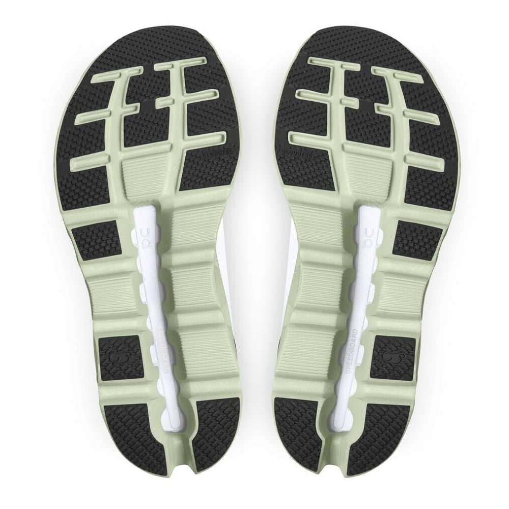 On Running Women's Cloudstratus - BlackToe Running#colour_white-black