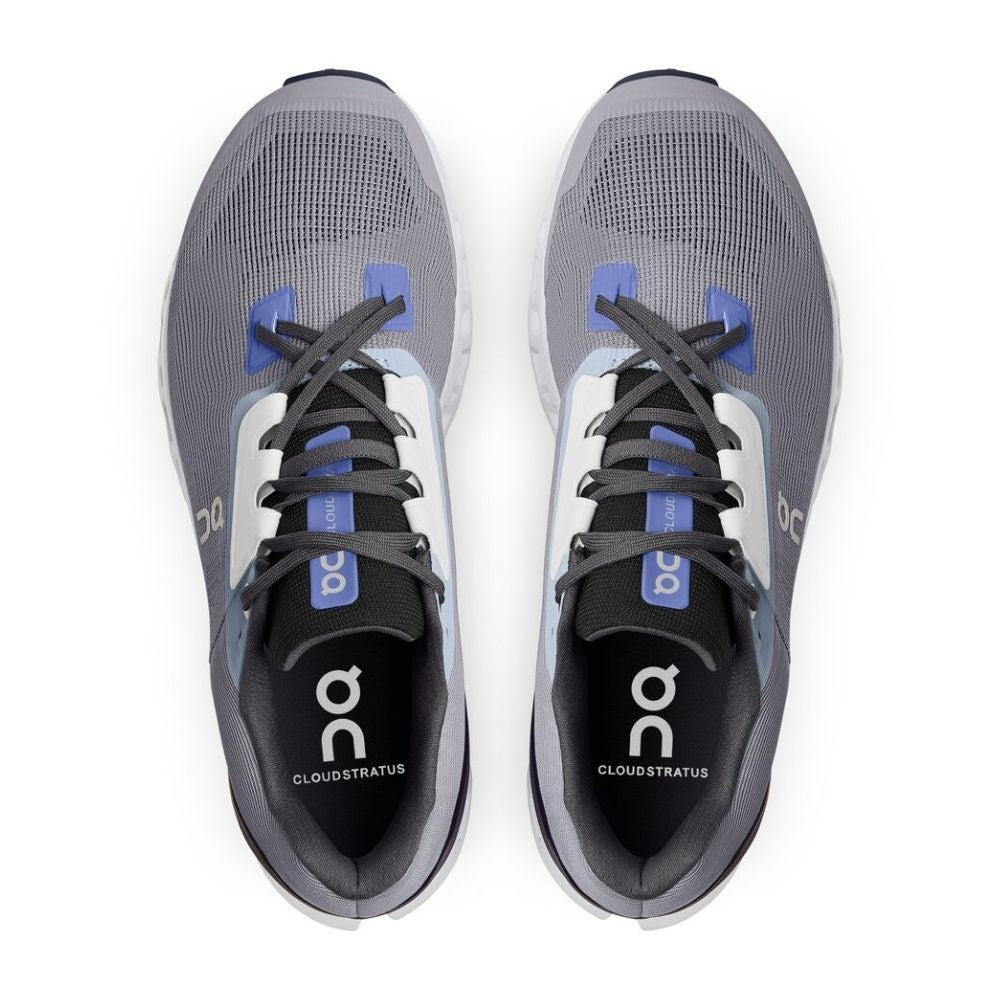 On Running Men's Cloudstratus - BlackToe Running#colour_fossil-midnight