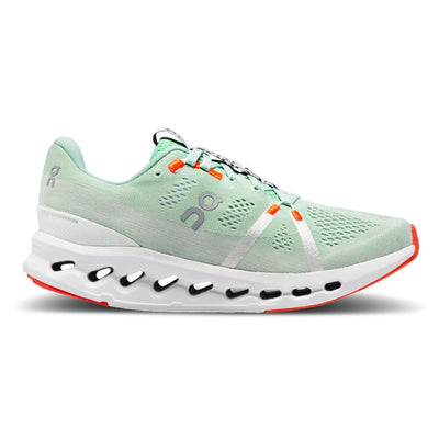 On Running Women's Cloudsurfer Women's Shoes - BlackToe Running#colour_creek-white