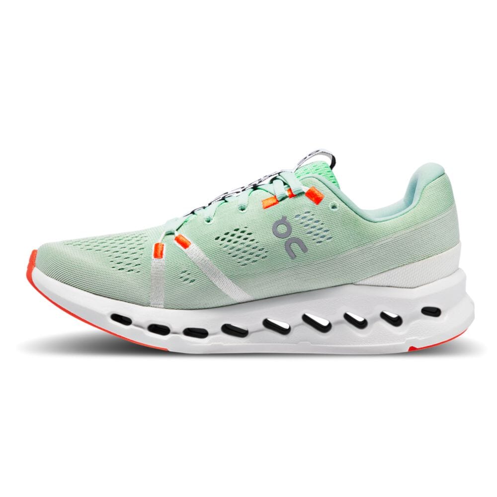 On Running Women's Cloudsurfer Women's Shoes - BlackToe Running#colour_creek-white