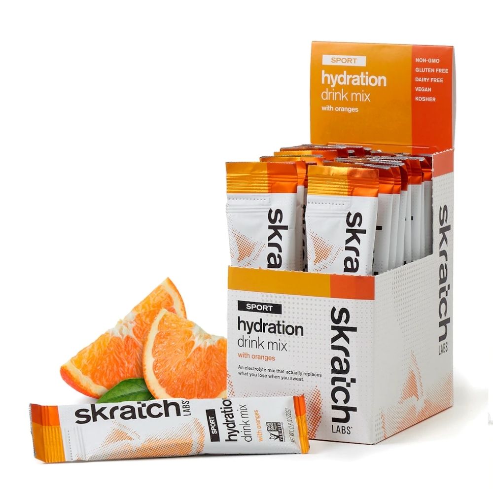 Skratch Labs Sport Hydration Drink Mix - 20 Pack - BlackToe Running#flavour_oranges