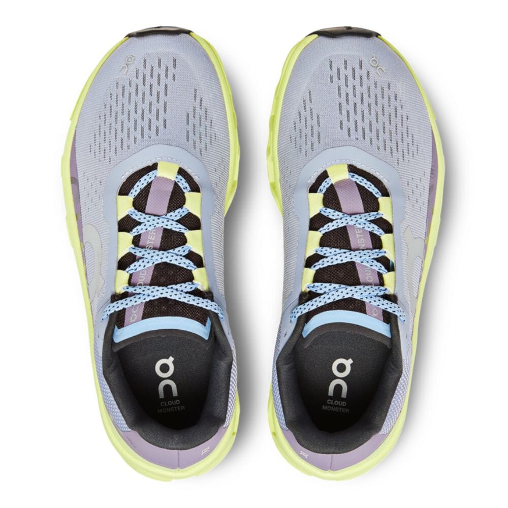 On Running Women's Cloudmonster Women's Shoes - BlackToe Running#colour_nimbus-hay