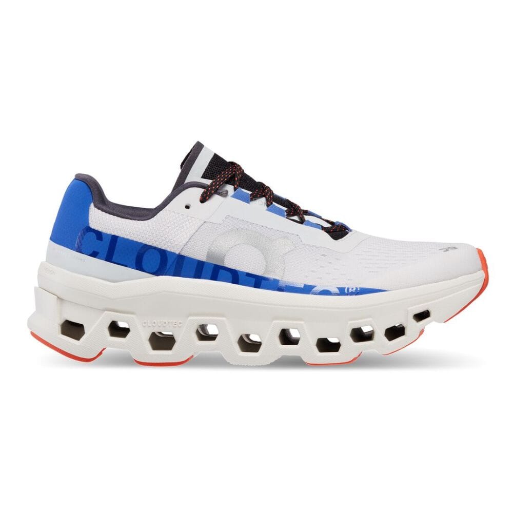 On Running Women's Cloudmonster Women's Shoes - BlackToe Running#colour_frost-cobalt