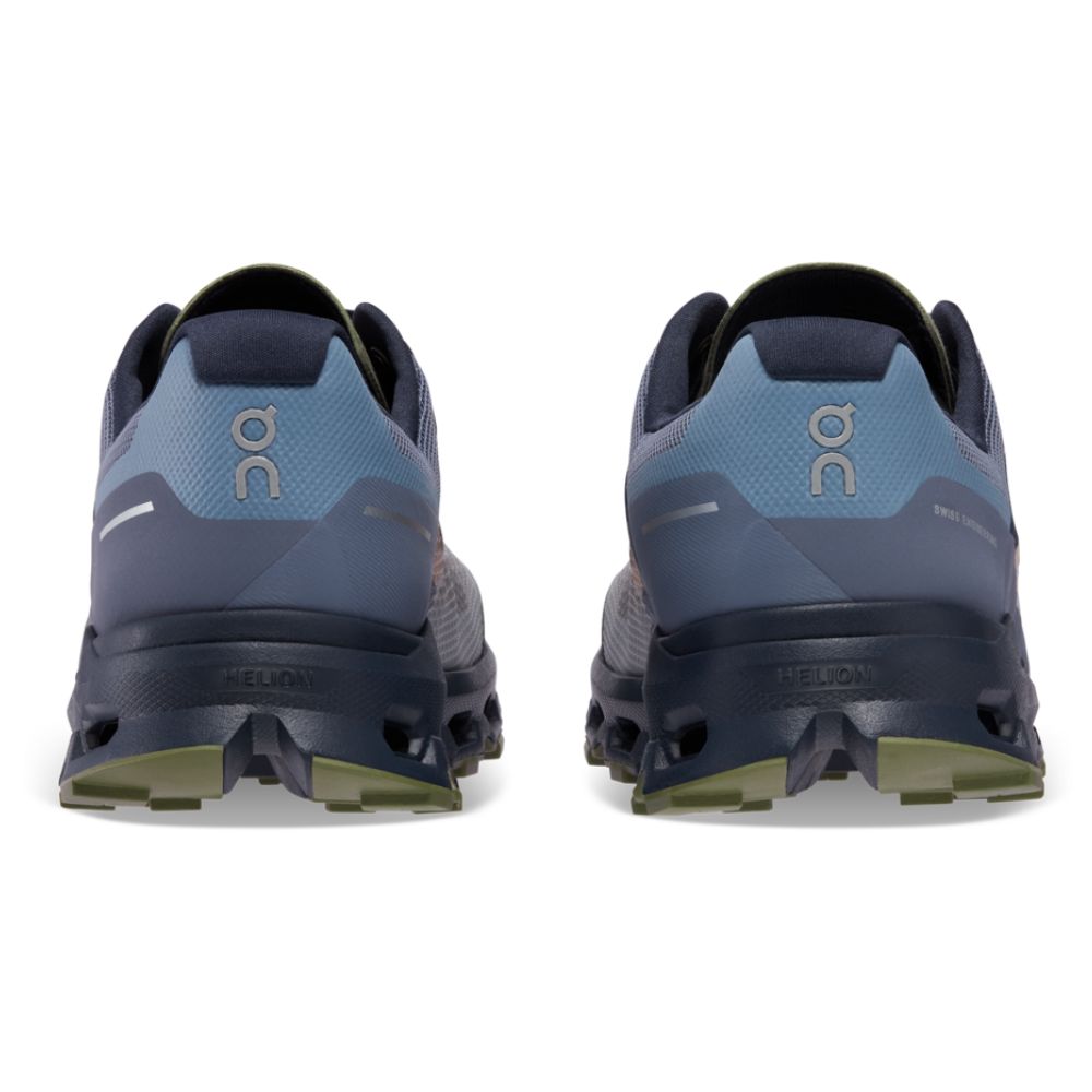 On Running Men's Cloudvista Men's Shoes - BlackToe Running#colour_midnight-olive