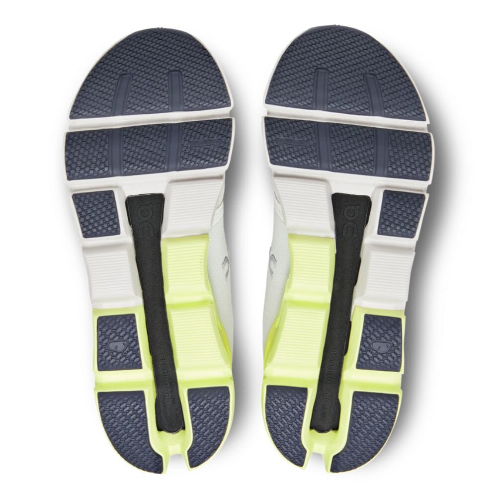 On Running Men's Cloudflyer 4 Men's Shoes - BlackToe Running#colour_white-hay