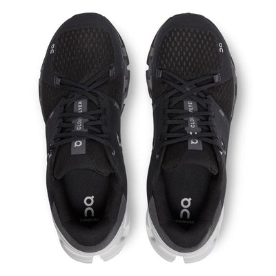 On Running Men's Cloudflyer 4 Men's Shoes - BlackToe Running#colour_black-white