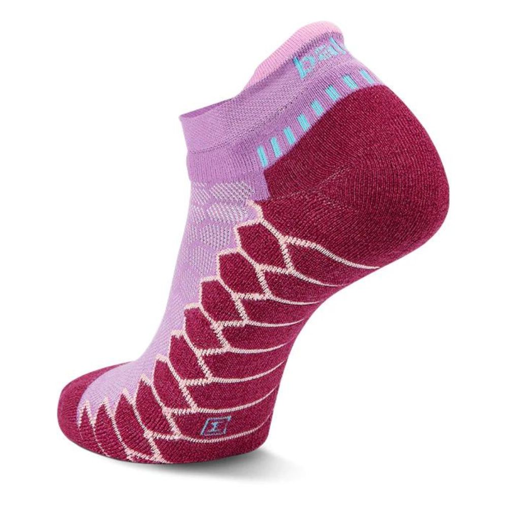 Balega Silver Mid-High Cushion No-Show Tab Socks - BlackToe Running#colour_bright-lilac-wildberry