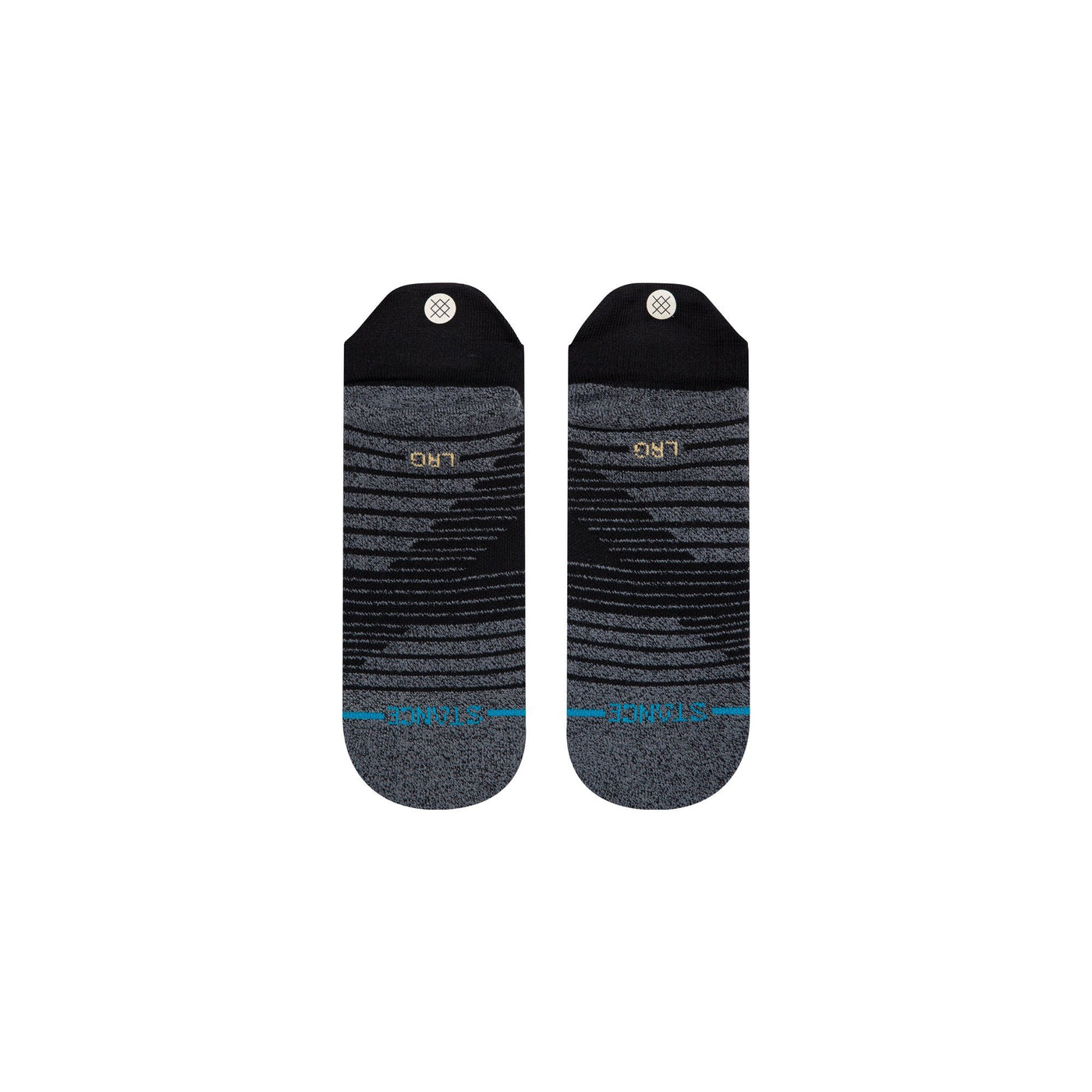 Stance Men's Athletic Tab Socks - BlackToe Running - 