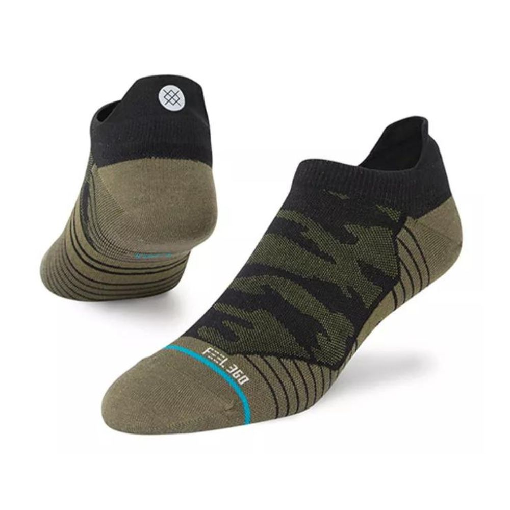 Stance Run Klicks Ultralight Cushion Tab Socks - BlackToe Running#colour_black