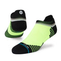 Stance Run Maxed Ultralight Cushion Tab Socks - BlackToe Running#colour_neon-yellow