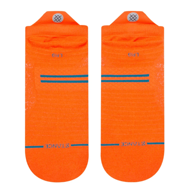 Stance Run Ultra Ultralight Cushion Tab Socks - BlackToe Running#colour_coral