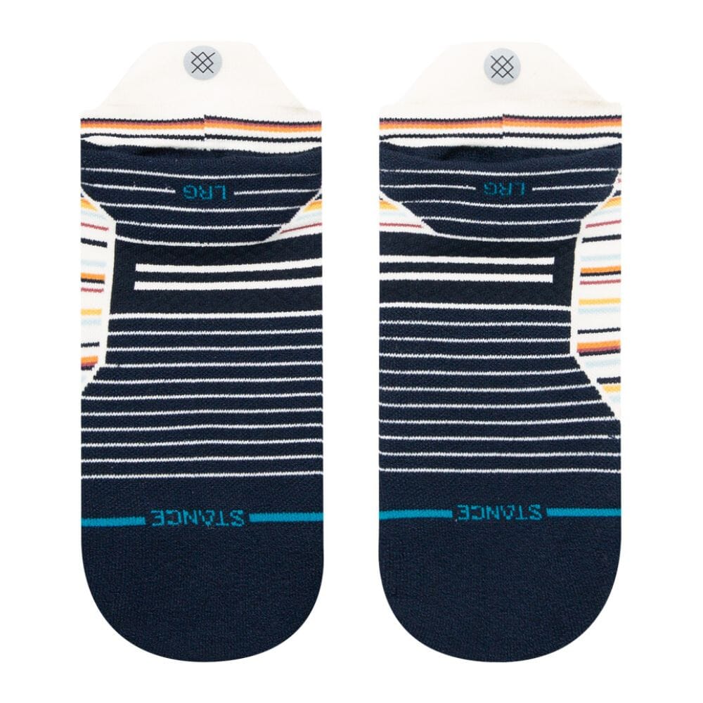 Stance Run Cape Light Cushion Tab Socks - BlackToe Running#colour_vintage-white