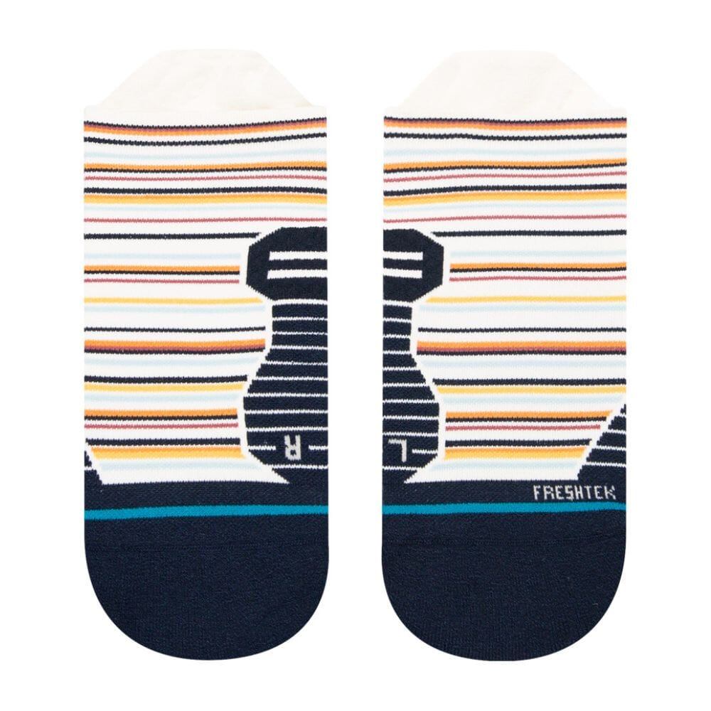 Stance Run Cape Light Cushion Tab Socks - BlackToe Running#colour_vintage-white