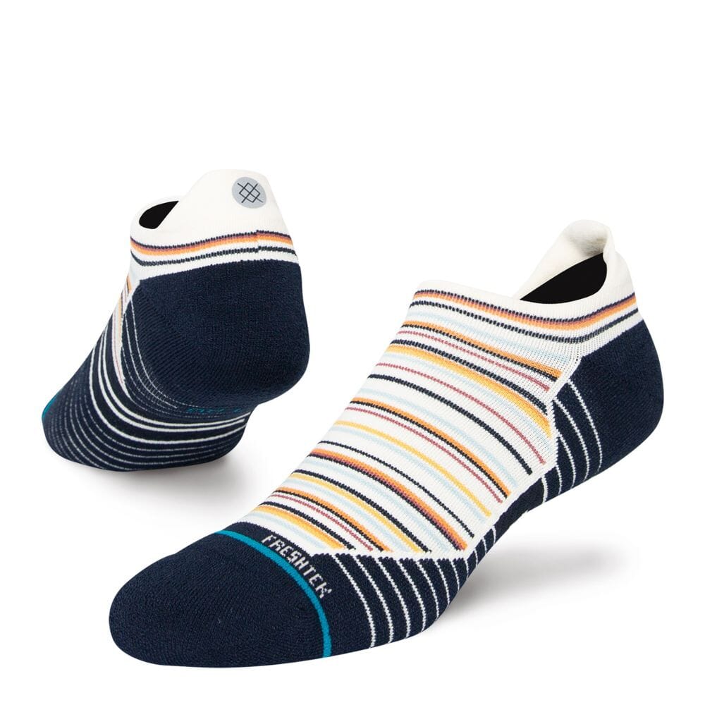 Stance Run Cape Light Cushion Tab Socks - BlackToe Running#colour_vintage-white