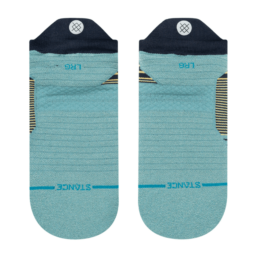 Stance Run Flounder Light Cushion Tab Socks - BlackToe Running#colour_teal