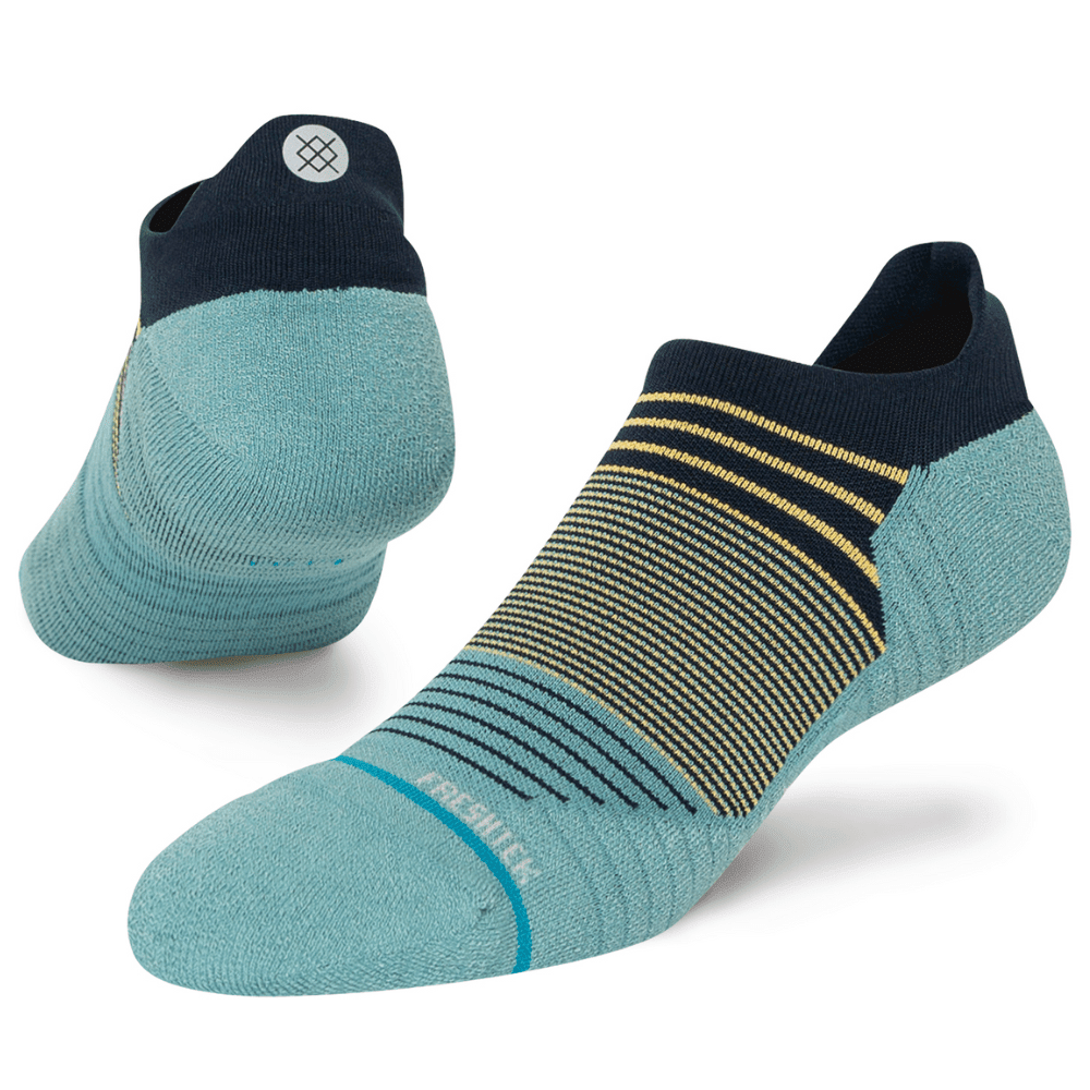 Stance Run Flounder Light Cushion Tab Socks - BlackToe Running#colour_teal