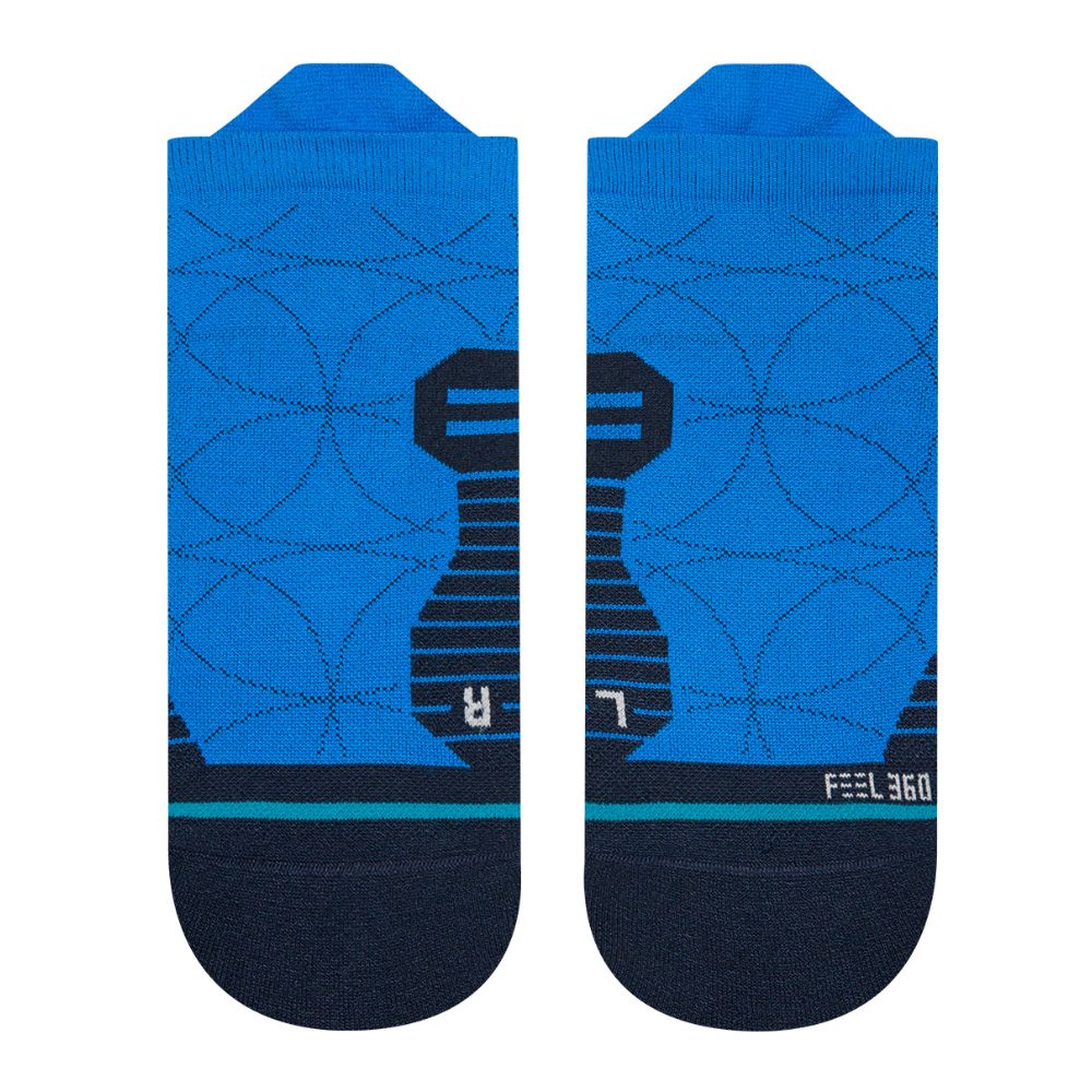 Stance Run Fused Light Cushion Tab Socks - BlackToe Running#colour_royal