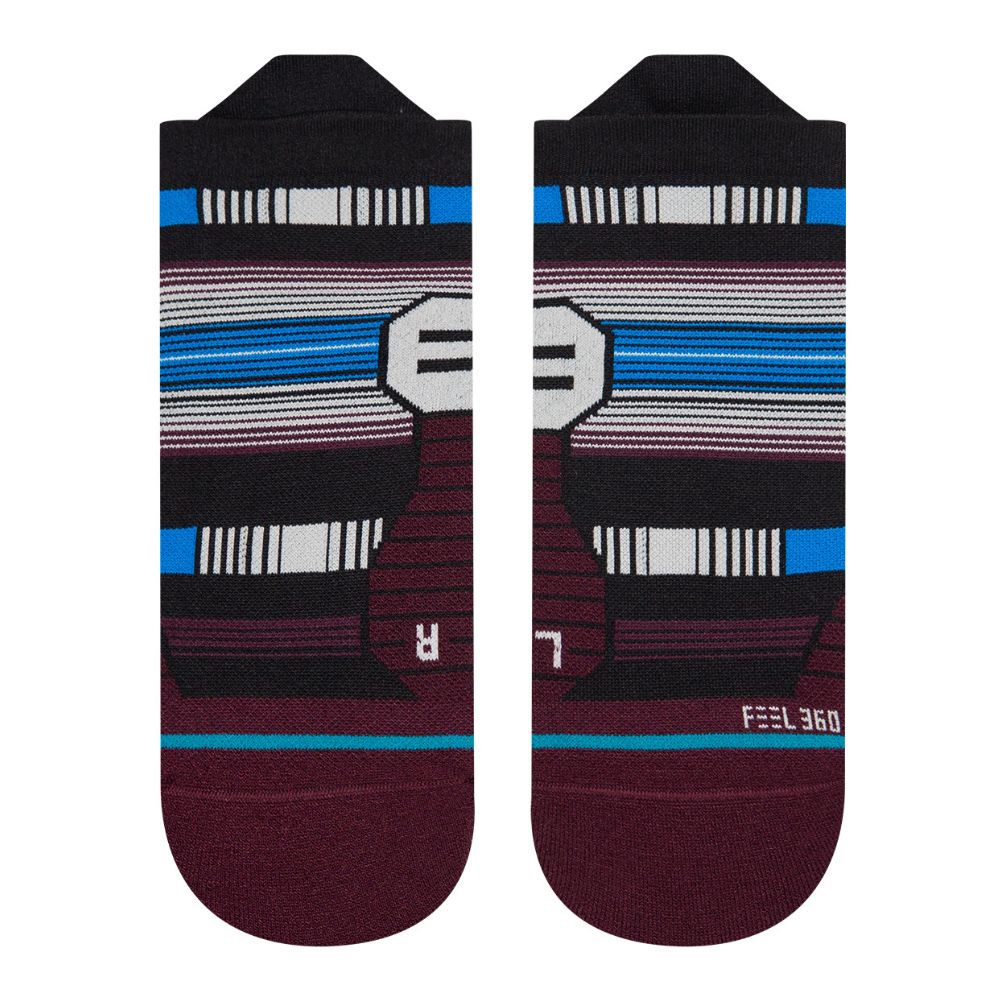 Stance Run Modul Light Cushion Tab Socks - BlackToe Running