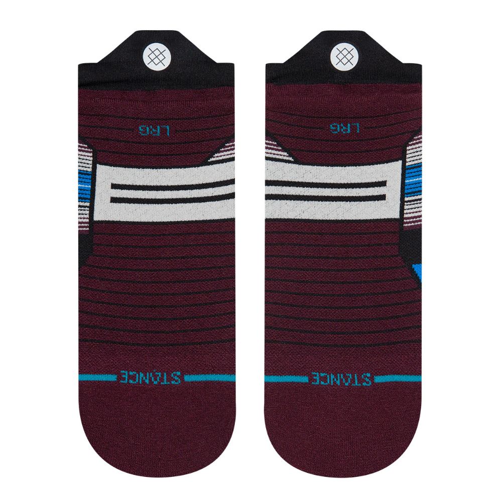 Stance Run Modul Light Cushion Tab Socks - BlackToe Running#colour_black
