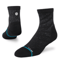Stance Run Light Cushion Quarter Socks - BlackToe Running#colour_black