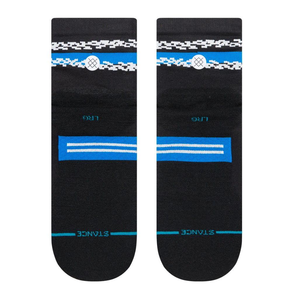 Stance - Run Distort - QTR - BlackToe Running#colour_black