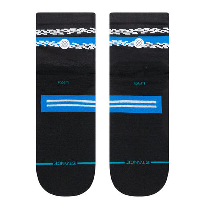 Stance - Run Distort - QTR - BlackToe Running#colour_black