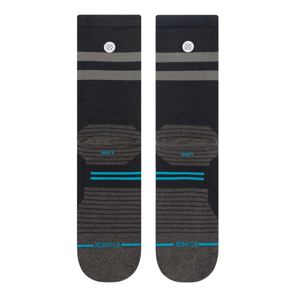 Stance Run Franchise Ultralight Cushion Crew Socks - BlackToe Running#colour_black
