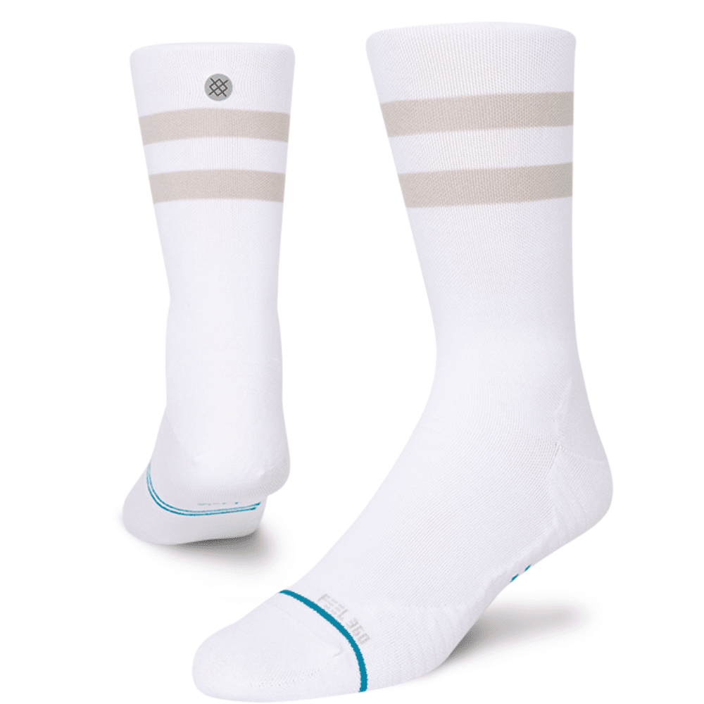 Stance Run Franchise Ultralight Cushion Crew Socks - BlackToe Running#colour_white
